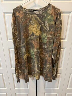 Men Fieldline XXL Camo Long Sleeve Shirt